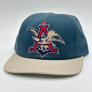 Vintage 1996 Anheuser-Busch Eagle Hat Truckers Denim Cap One Size Big Logo Patch